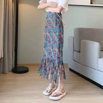 Women's Designer Tassel Style Summer Skirt