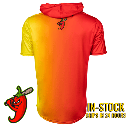Ghost Peppers Baseball HyperMAX Short Sleeve Hoodie