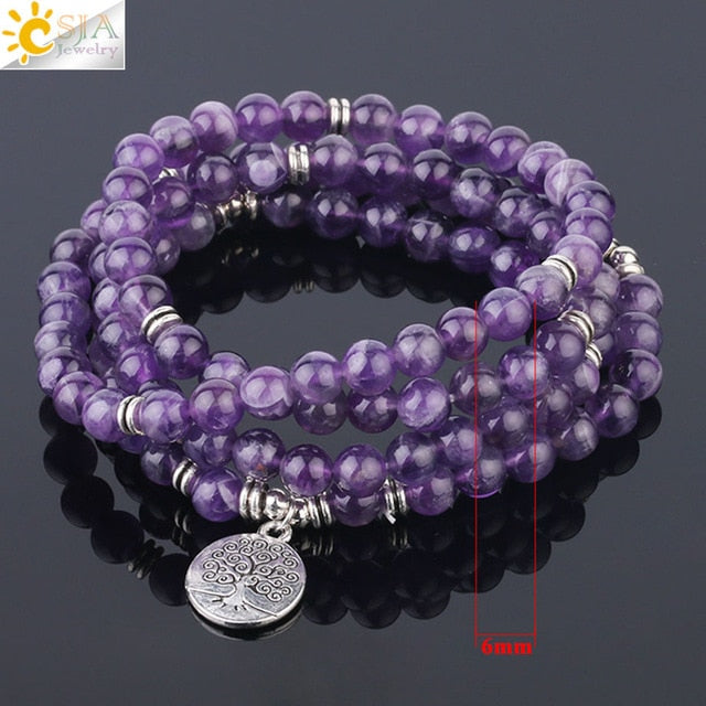 Natural Stone Yoga Healing Bracelet