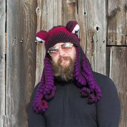 Kraken Cozy: Octopus Knitted Hood