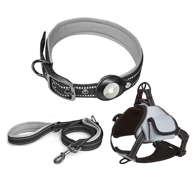 Airtag Pet Harness Safety Vest Set