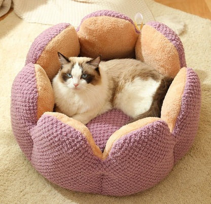 Cactus Petal Pet Nest Large Soft and Cozy bed for Cats or Dogs