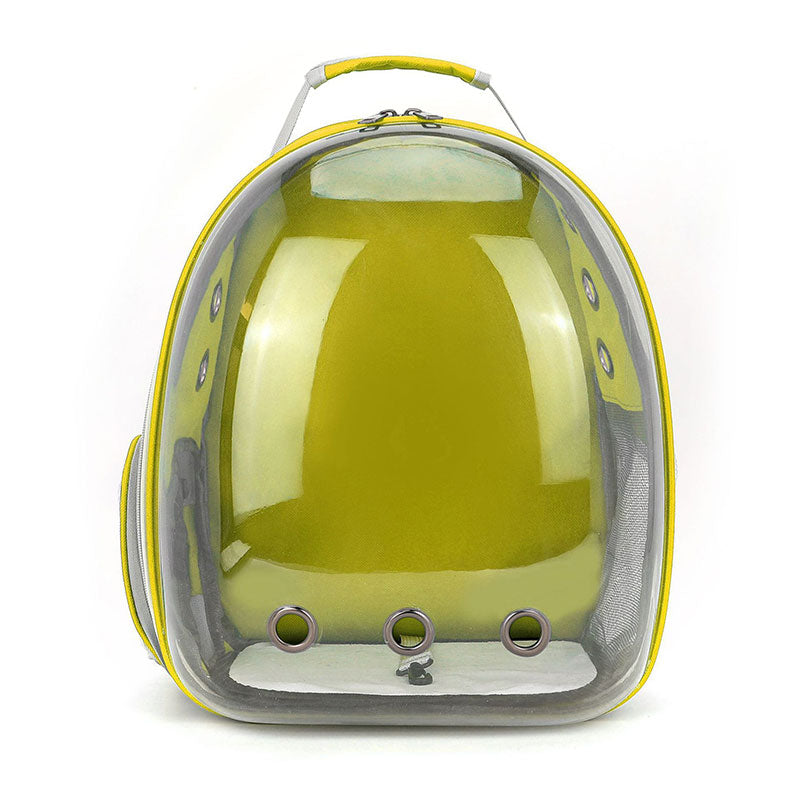 Space Capsule Cat Shoulder Bag: Transparent Panoramic Portable Pet Carrier