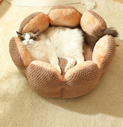 Cactus Petal Pet Nest Large Soft and Cozy bed for Cats or Dogs