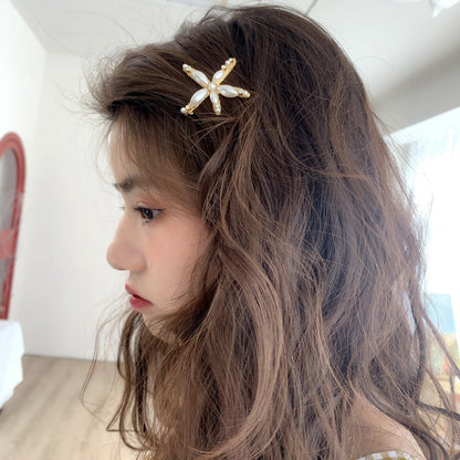 Pearly Shell Hair Barrettes
