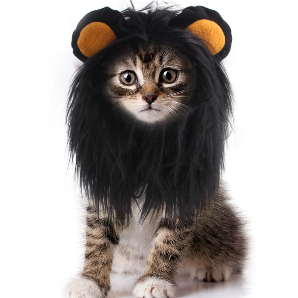 Lion Mane Headdress for Cats and Dogs: Adorable Pet Costume
