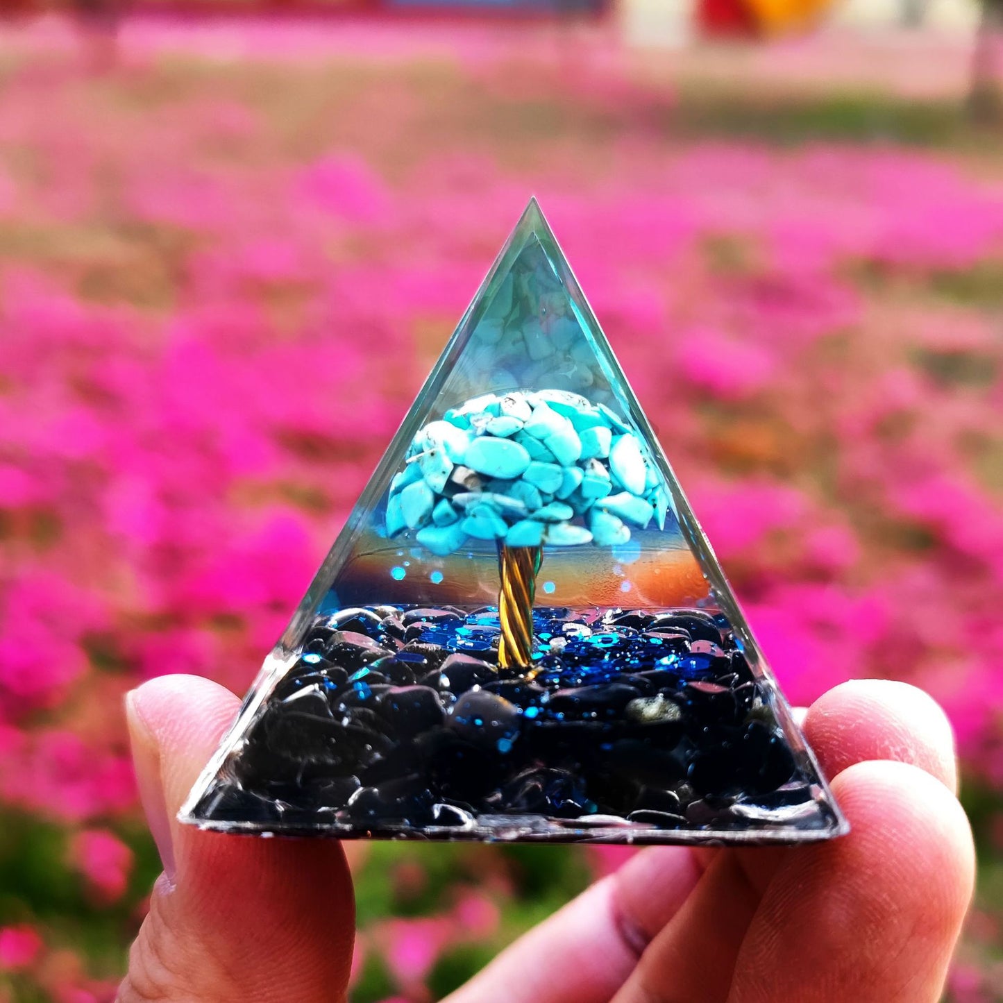 Orgone Pyramid Various Crystal Tree's