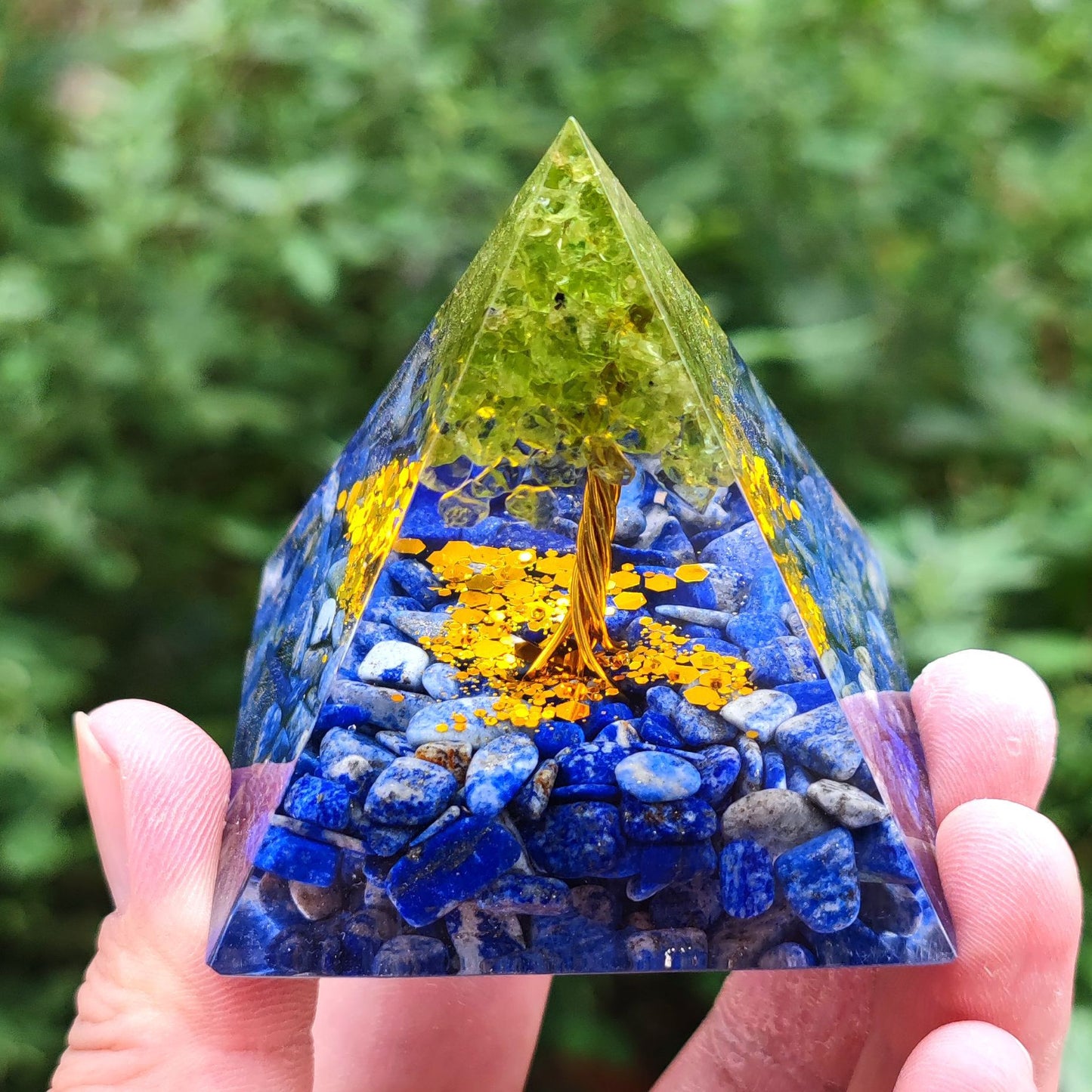 Orgone Pyramid Various Crystal Tree's