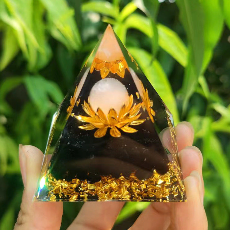 Various Orgone Crystal Pyramids
