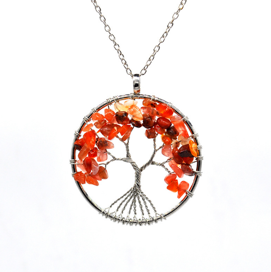 Tree of Life Pendant - Natural Healing Crystals
