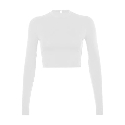 Everlasting Comfort Long Sleeve Crop Top Women's Shirt