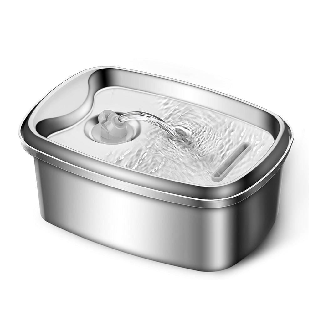 Stainless Steel Smart Pet Water Dispenser with Automatic Circulation and Filtration, Large Capacity Feeder for Cats and Dogs.