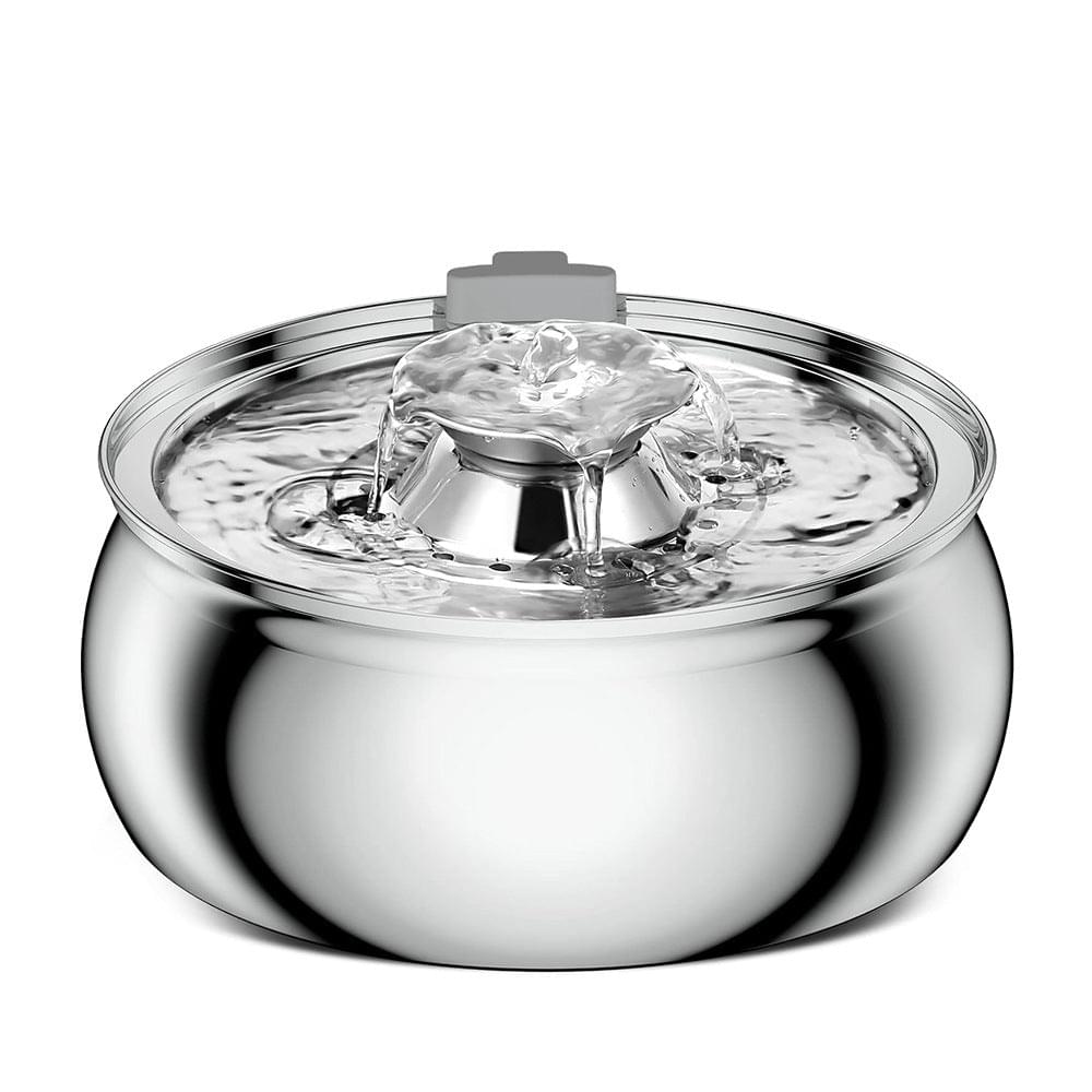 Stainless Steel Smart Pet Water Dispenser with Automatic Circulation and Filtration, Large Capacity Feeder for Cats and Dogs.