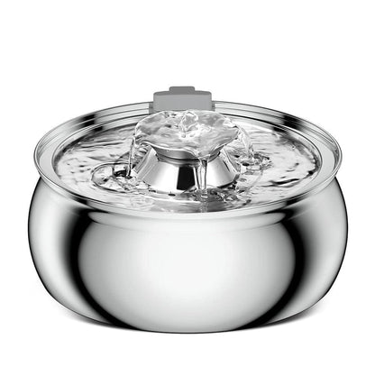 Stainless Steel Smart Pet Water Dispenser with Automatic Circulation and Filtration, Large Capacity Feeder for Cats and Dogs.