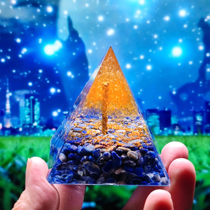 Orgone Crystal Pyramid - Tree Of Healing