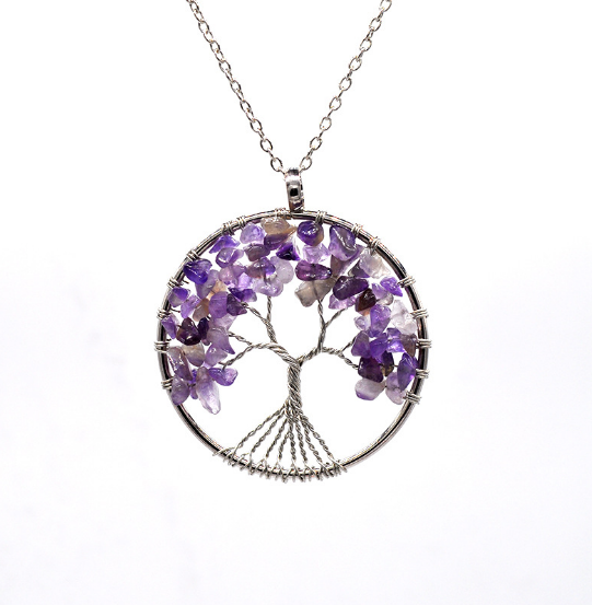 Tree of Life Pendant - Natural Healing Crystals