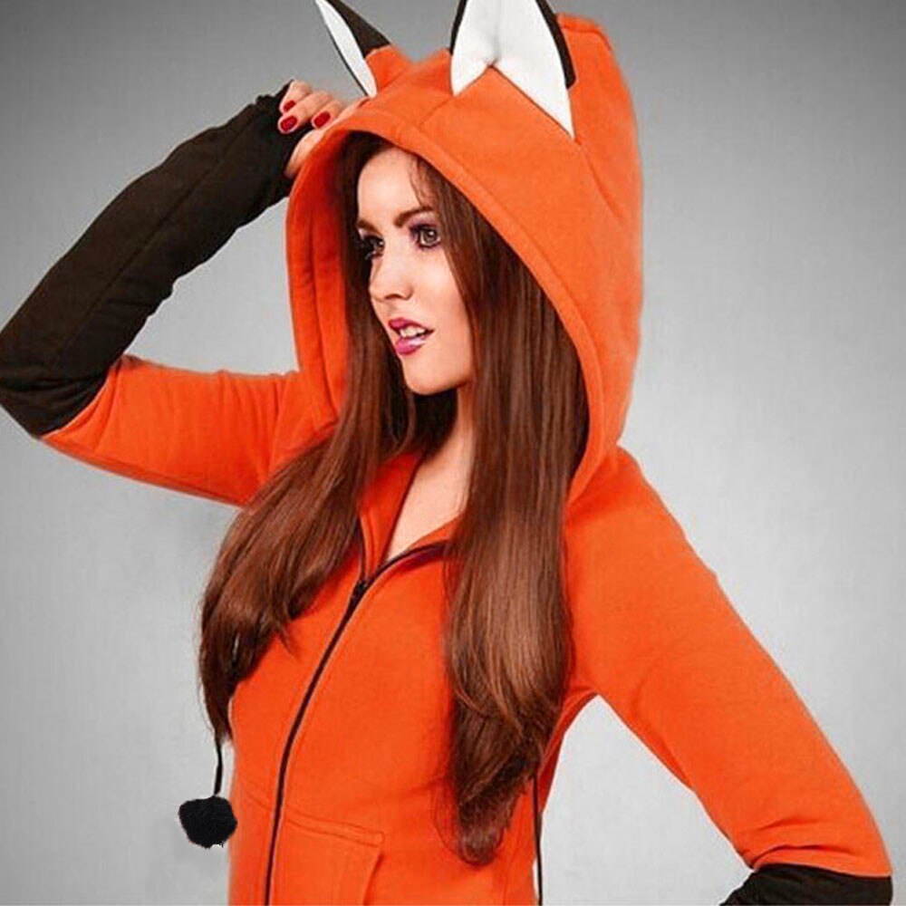 Fox Ears Patchwork Hoodies - Color Variety