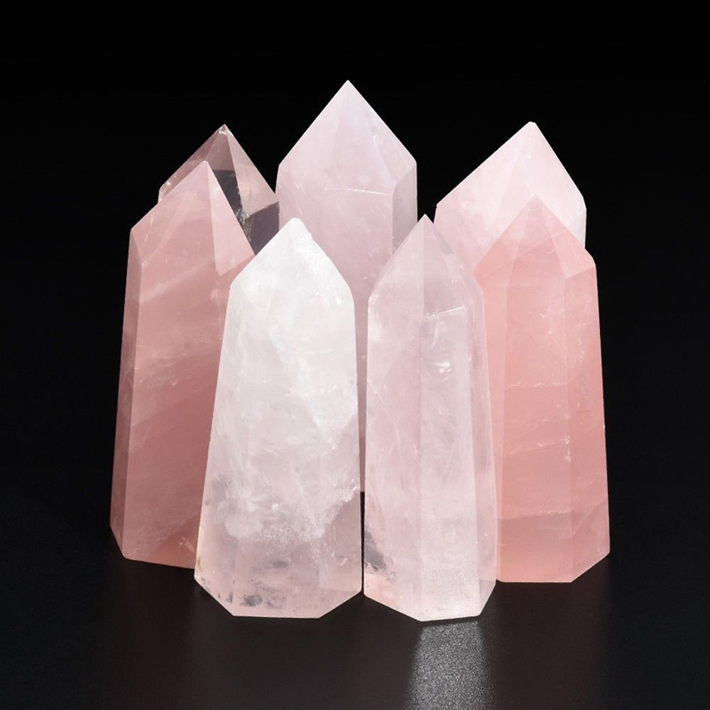 Large Pink Rose Quartz Point
