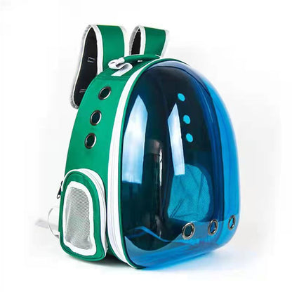 Panoramic Pet Adventure Backpack: Stylish, Spacious, and Transparent!