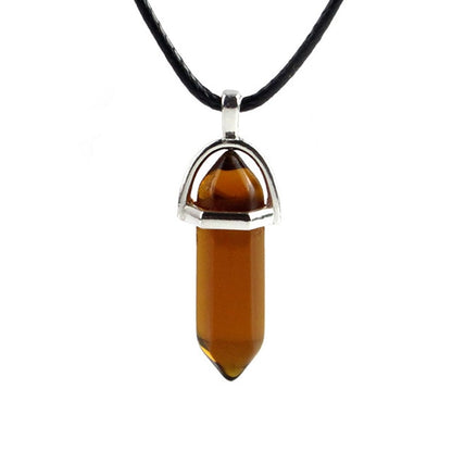 Hexagonal Column Crystal Amulet