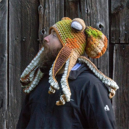 Kraken Cozy: Octopus Knitted Hood