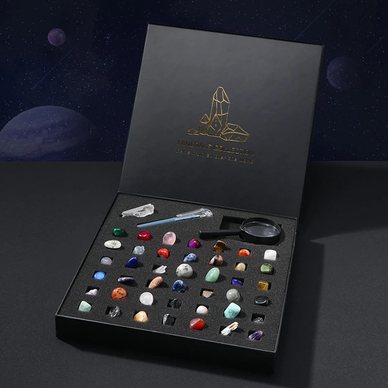 Crystal Educational Kit - 43 Kinds Of Mineral Specimens