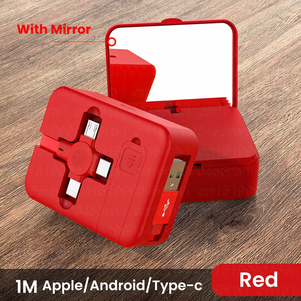 Retro 4 in 1 Retractable Turbo Charger