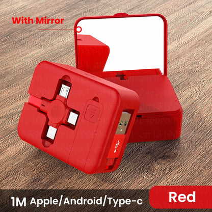 Retro 4 in 1 Retractable Turbo Charger