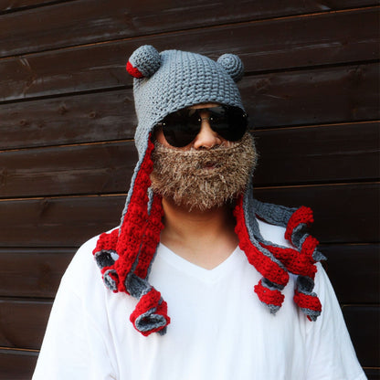 Kraken Cozy: Octopus Knitted Hood
