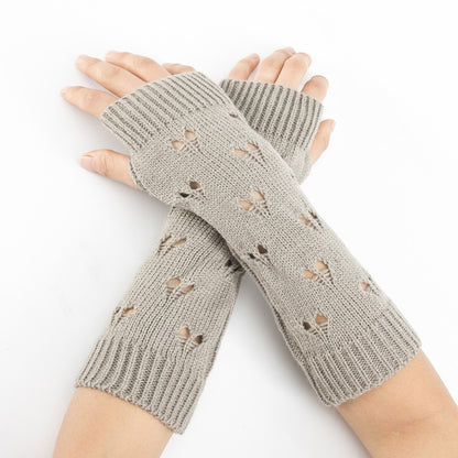 Cozy Charm: Women's Crochet Knitted Arm Gloves