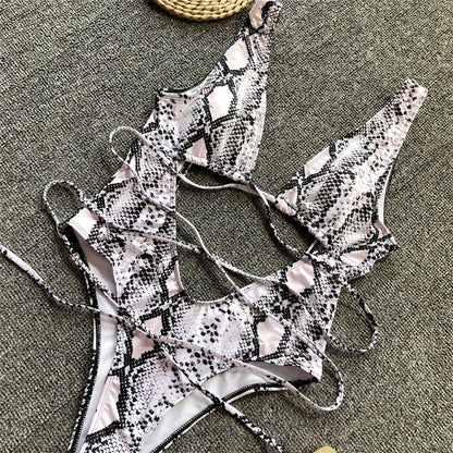 Women's One Piece Bathing Suit Various Animal Patterns