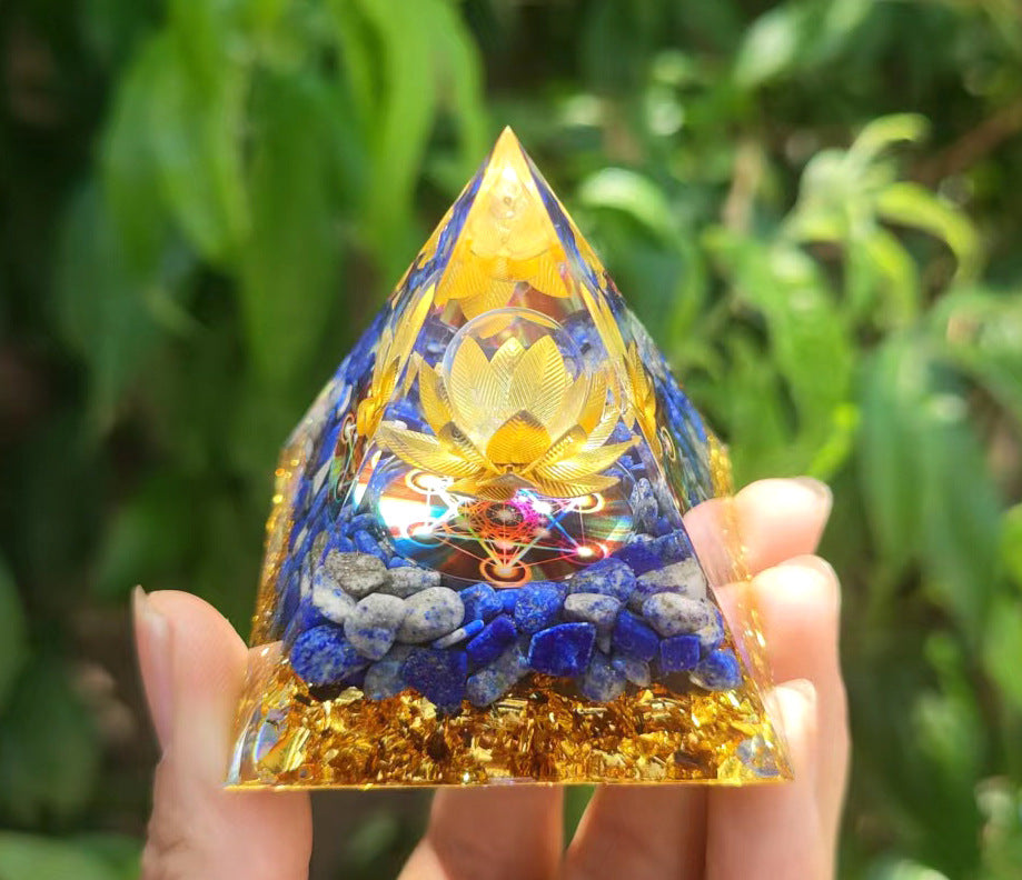 Various Orgone Crystal Pyramids