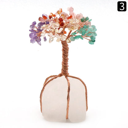 Copper Wrapped Crystal Tree of Life