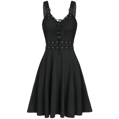 Women's Lace-Up Slip Dress