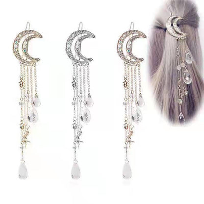 Mystic Moon Crystal Hair Clip