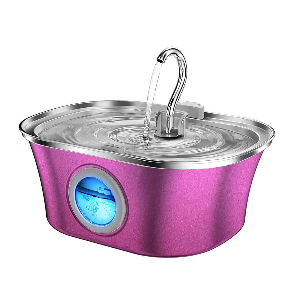 Stainless Steel Smart Pet Water Dispenser with Automatic Circulation and Filtration, Large Capacity Feeder for Cats and Dogs.