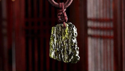 Lucky Moldavite Pendant