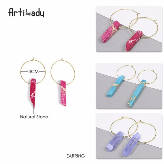 Crystal Twilight Hoop Earrings