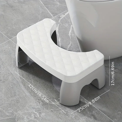 Slip Resistant Water-proof Potty Foot Stool Ergonomic Raised Footrest Stable Frame Household Washroom Auxiliary Tool Suitable Fo - Realm of Wonders