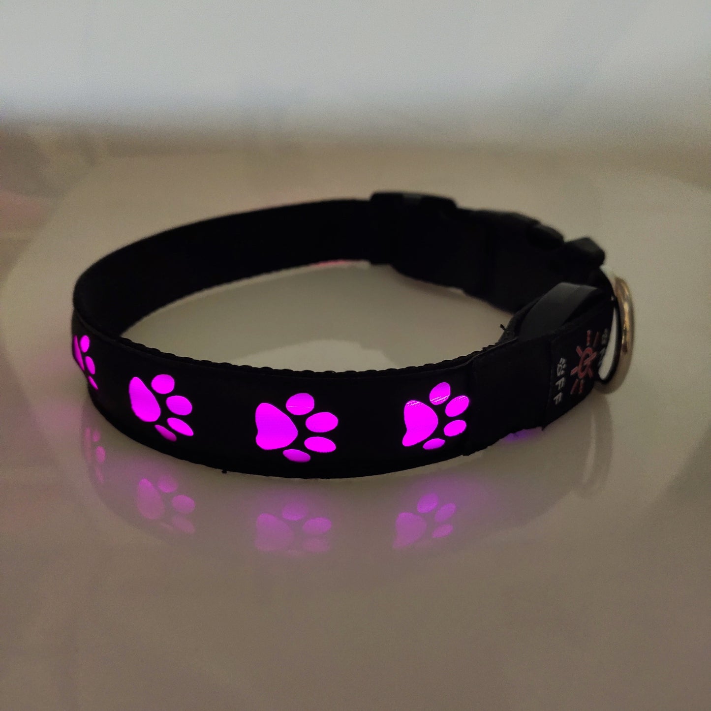 GlowGuard Pet Collar: LED Rechargeable Safety and Anti-Loss Light for Paws