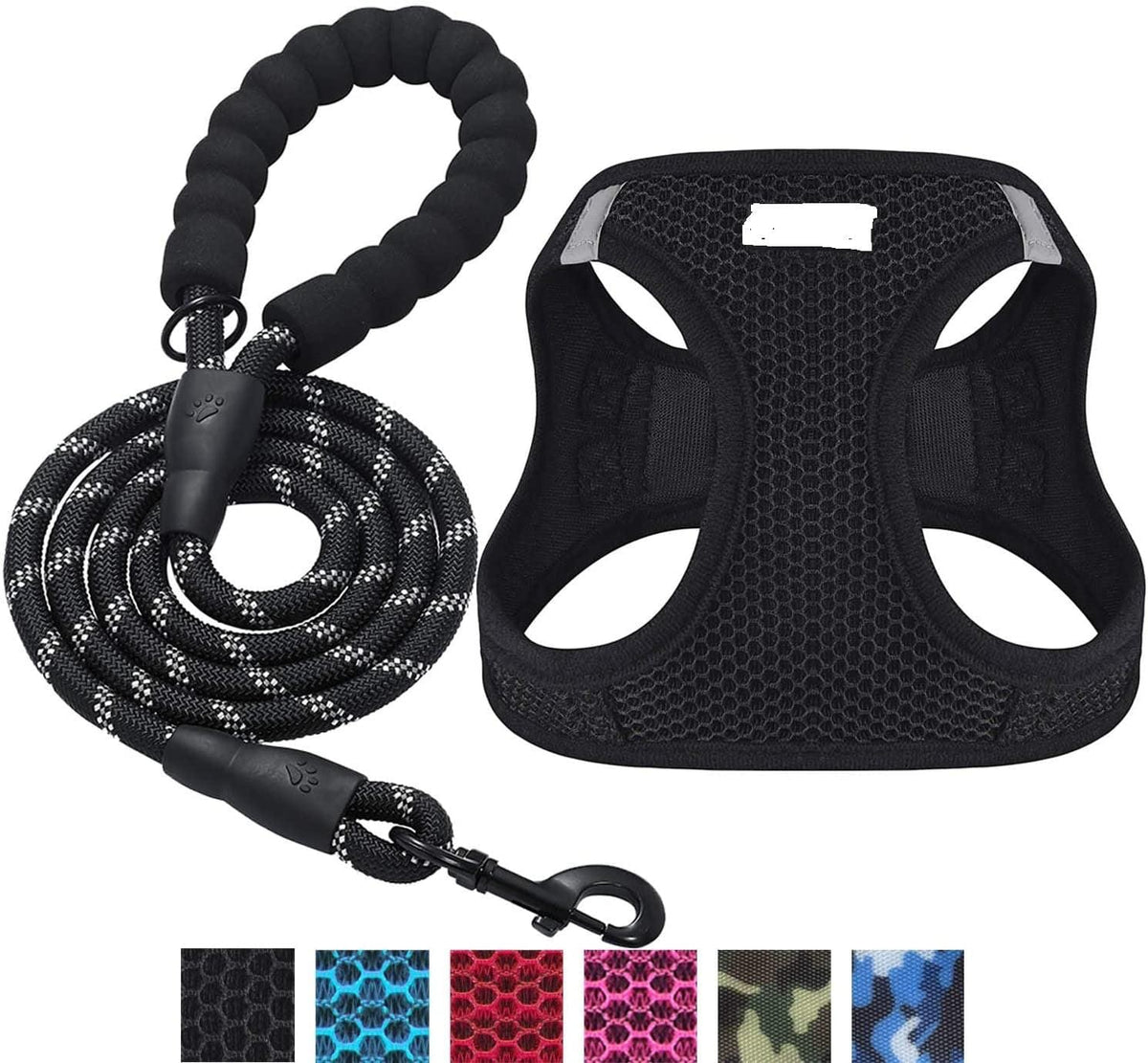 Reflective Harness & Dog Leash.
