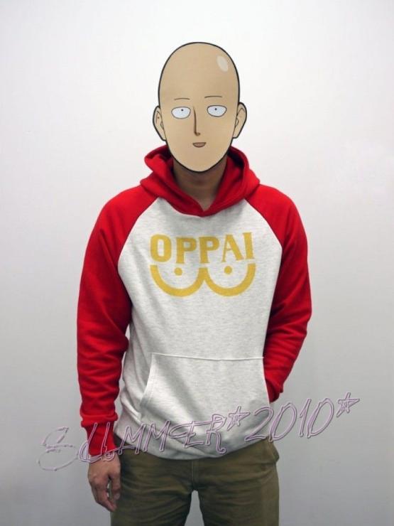 One Punch man Saitama Oppai Hoodie