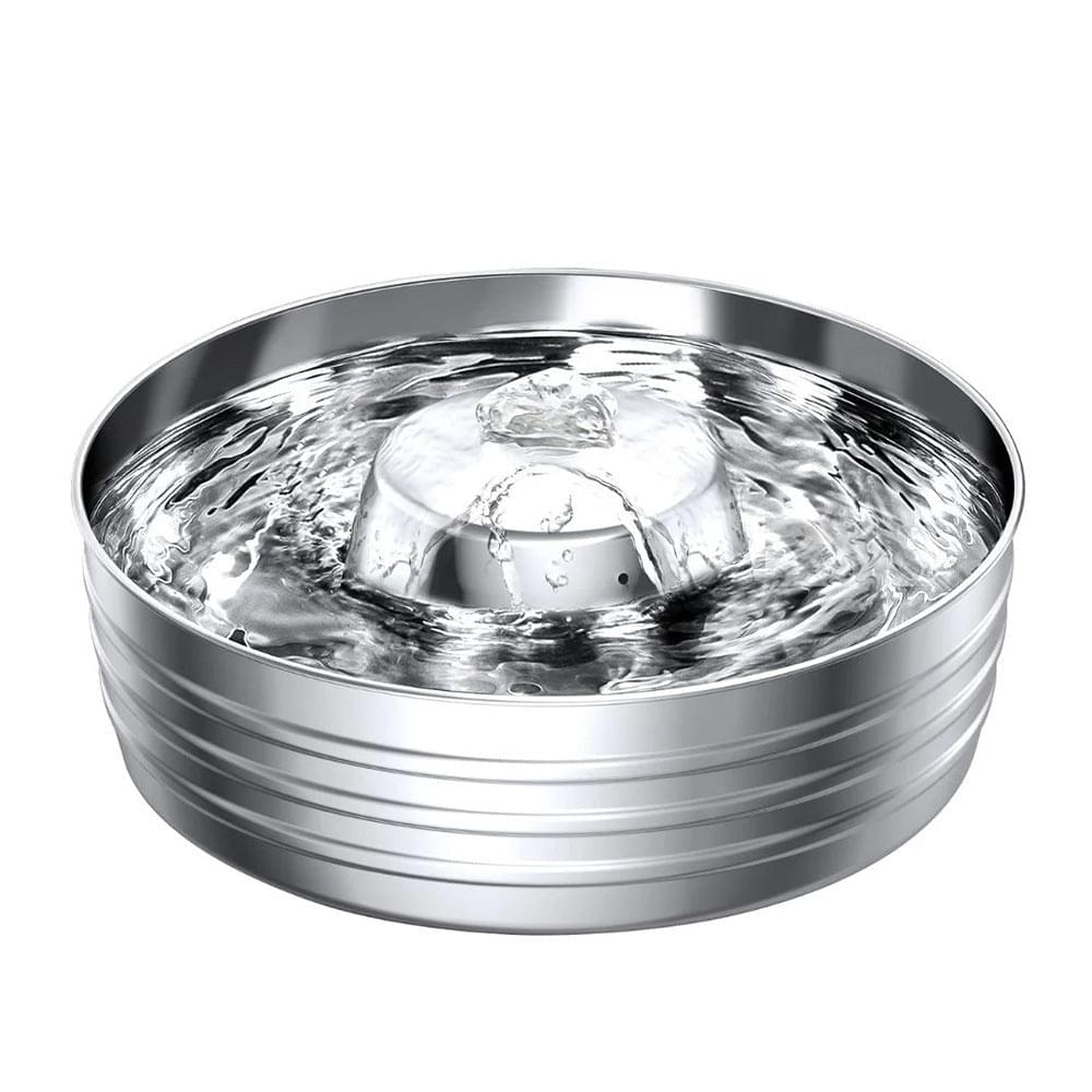 Stainless Steel Smart Pet Water Dispenser with Automatic Circulation and Filtration, Large Capacity Feeder for Cats and Dogs.