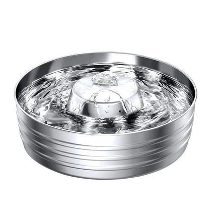 Stainless Steel Smart Pet Water Dispenser with Automatic Circulation and Filtration, Large Capacity Feeder for Cats and Dogs.