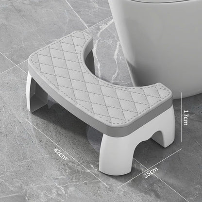 Slip Resistant Water-proof Potty Foot Stool Ergonomic Raised Footrest Stable Frame Household Washroom Auxiliary Tool Suitable Fo - Realm of Wonders