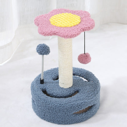 Multifunctional Cat Scratching Column Kitten Toy