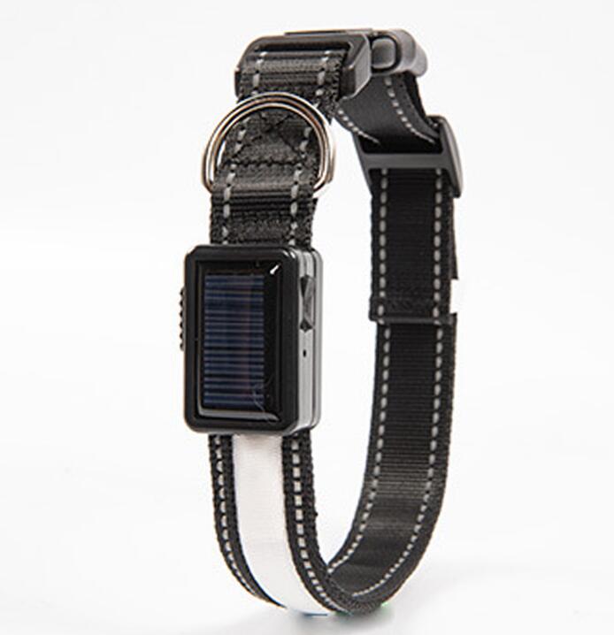 Solar Flare Pet Collar: LED Solar Luminous, Stylish Safety for Your Furry Friend