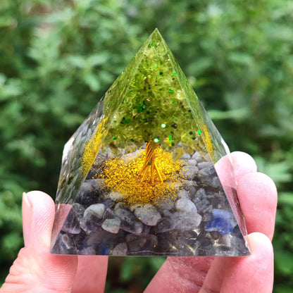 Orgone Crystal Pyramid - Tree Of Healing