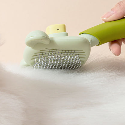 Beary Adorable Pet Comb - Push Button Easy Removal