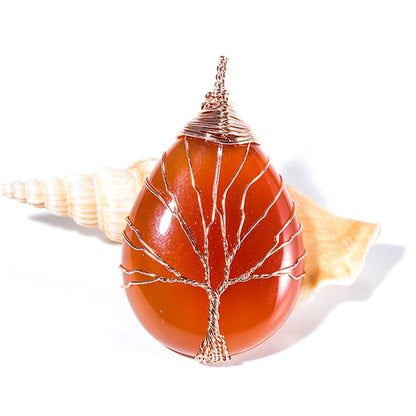 Tree of Life Pendant - Natural Healing Crystals